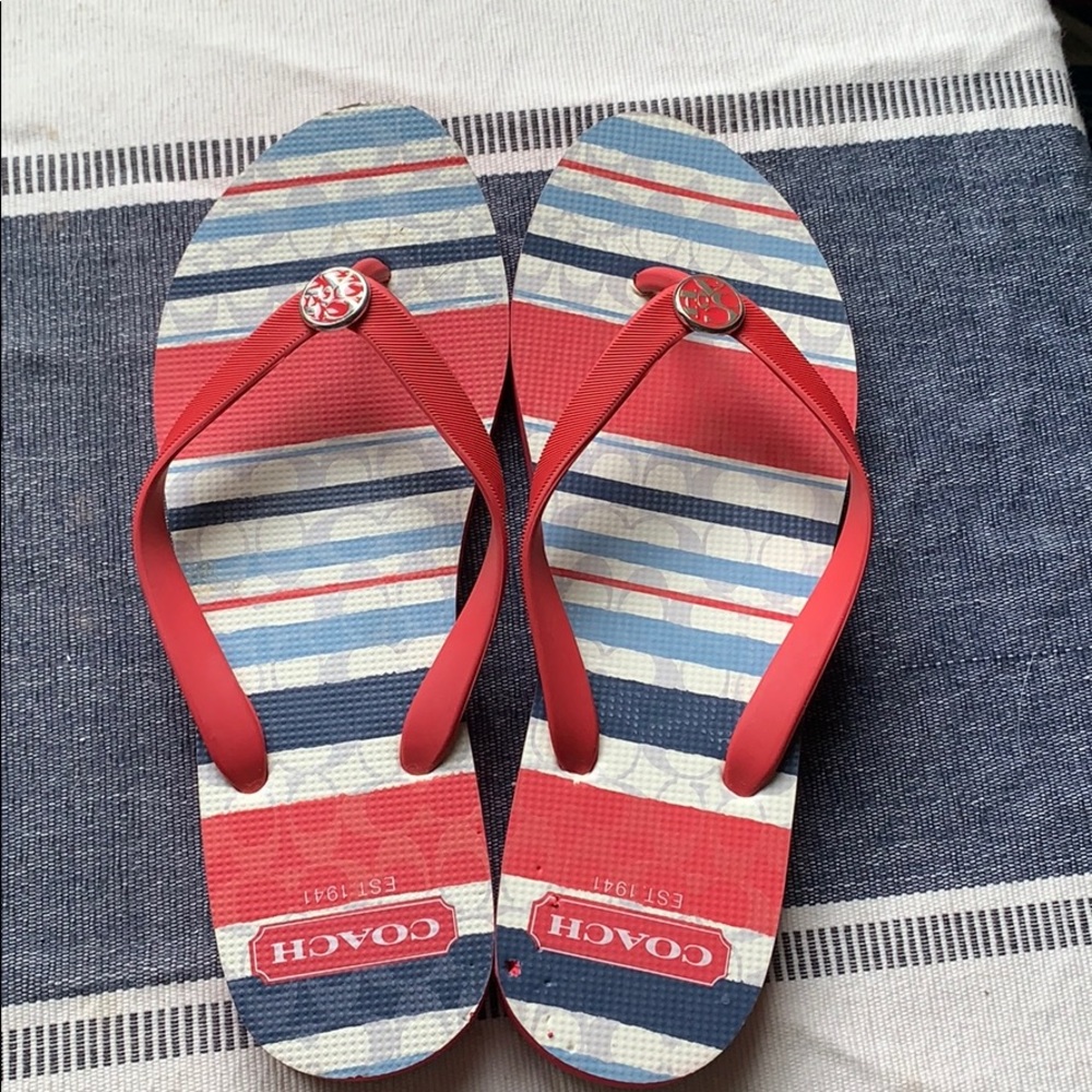 Coach flip flops